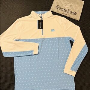 Good Good Men's Blue and whiteSweater